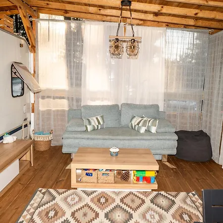 Campingplads каравана морски блясък